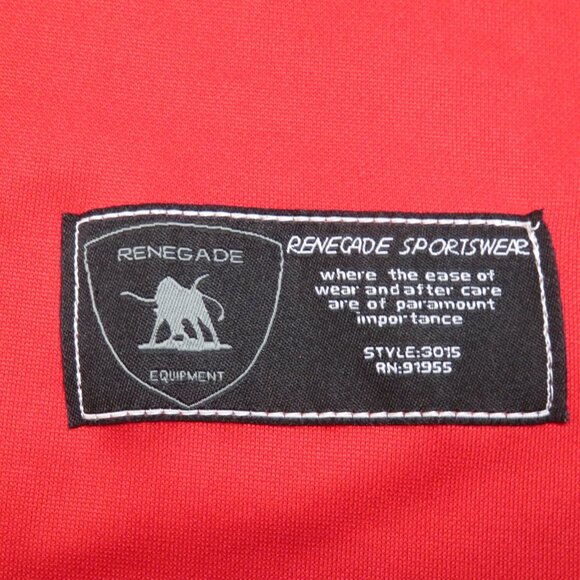 Renegade Sportswear Philidelphia Baseball Jersey Mens 2XL Red Sewn Button Up - Picture 2 of 6